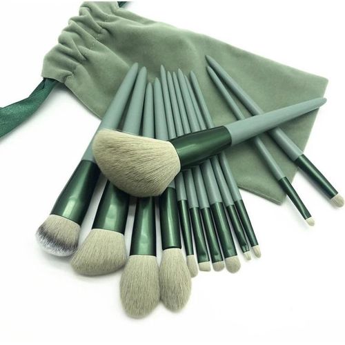 13PCS Makeup Brush Kit With Storage Bag For Foundation - makeup brush set eyeshadow brush professional make up brushes set with storage bag