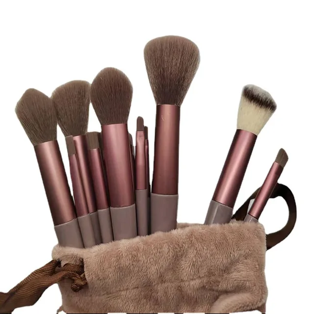 13PCS Makeup Brush Kit With Storage Bag For Foundation - makeup brush set eyeshadow brush professional make up brushes set with storage bag