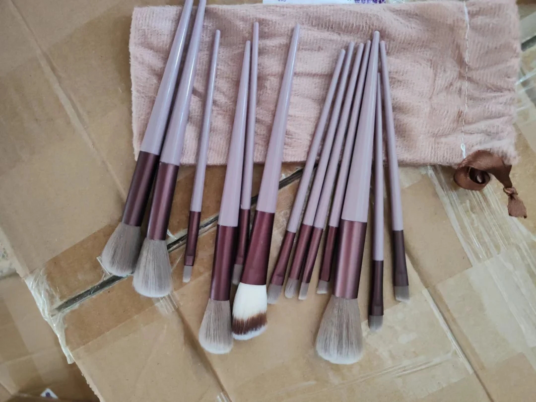 13PCS Makeup Brush Kit With Storage Bag For Foundation - makeup brush set eyeshadow brush professional make up brushes set with storage bag
