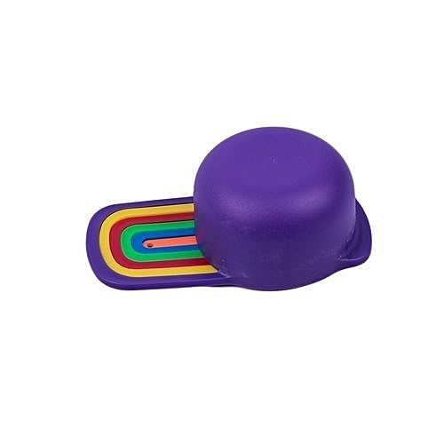 6 PCs Measuring Cup and Spoon Set - Stackable Colorful Plastic for Kitchen Baking tools (6pcs Random Color)