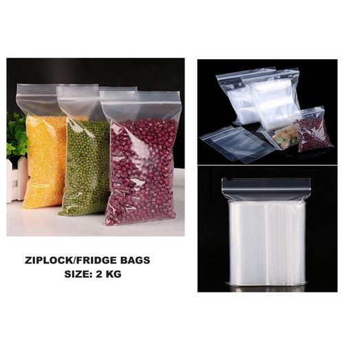 Reusable Zip Lock Fridge Bags, 25pieces | The zip lock bags are BPA free and environmental friendly.