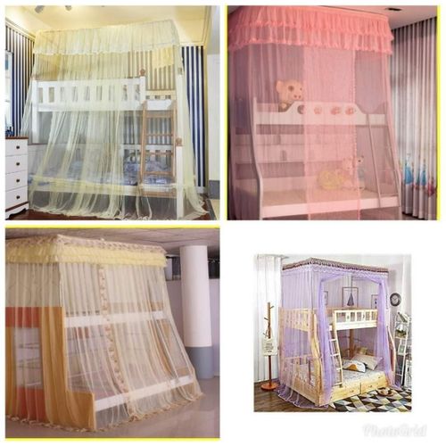 Square Top Mosquito Net Free Size For Double Decker And All Types Of Beds