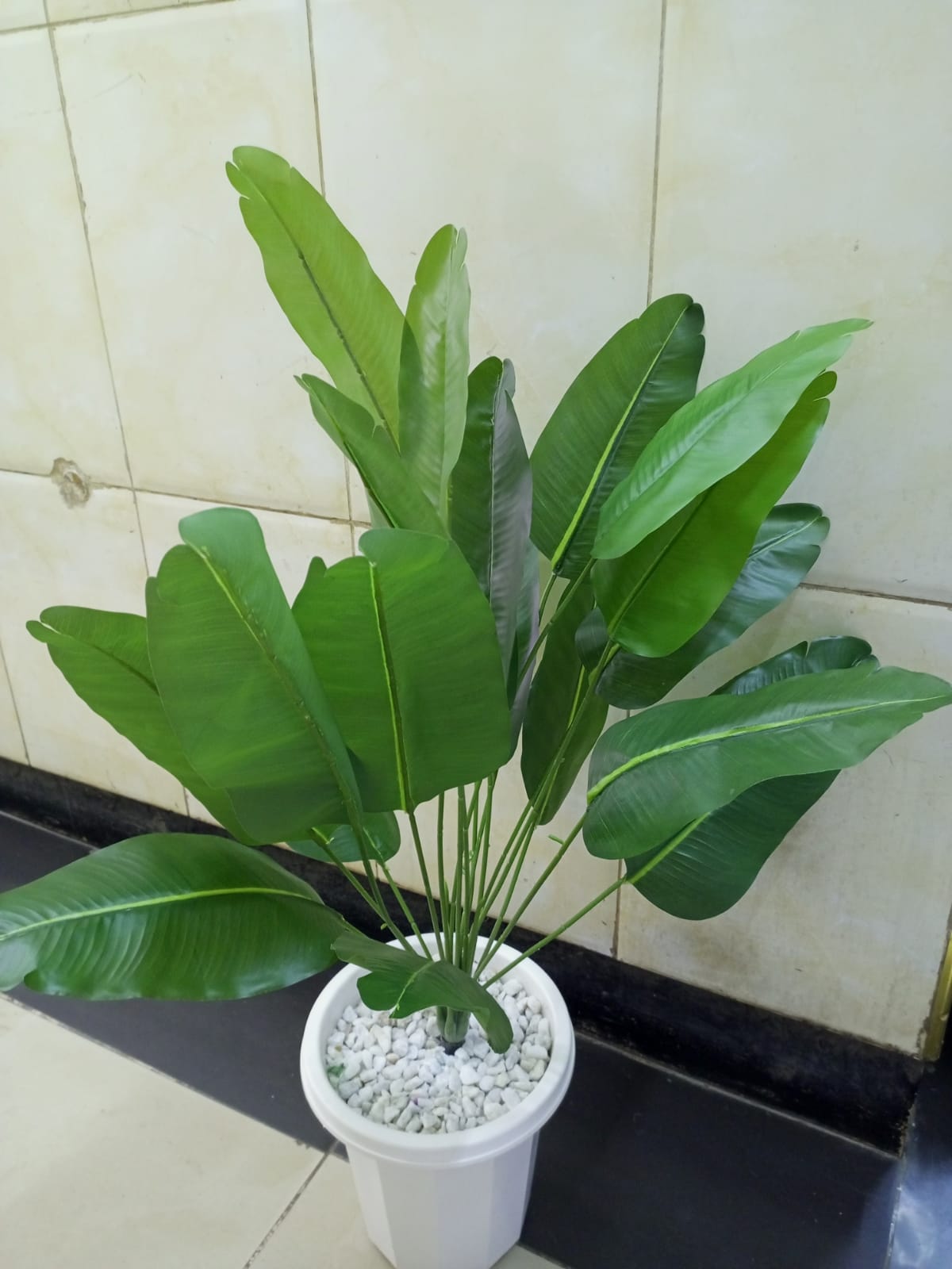 Artificial  Flower with Decor stones and Vase - add a luxurious touch to your interior setting and the same time,