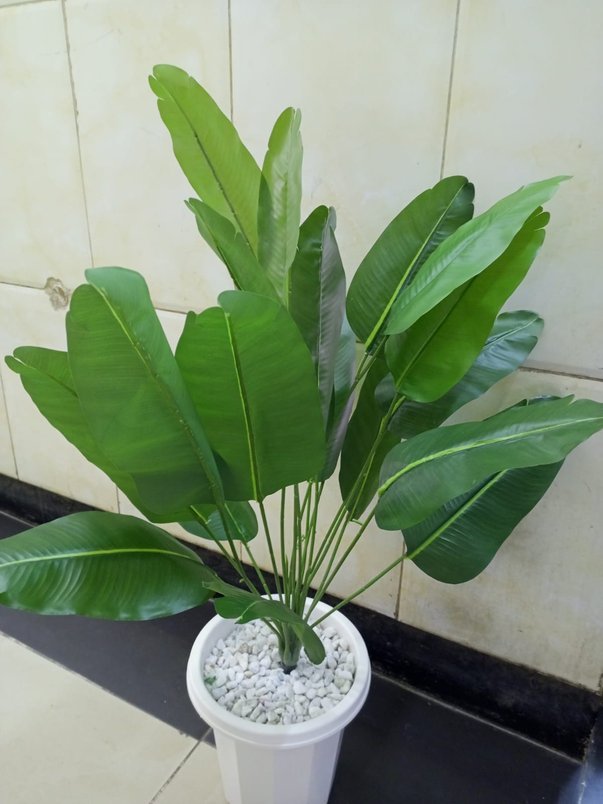 Artificial  Flower with Decor stones and Vase - add a luxurious touch to your interior setting and the same time,