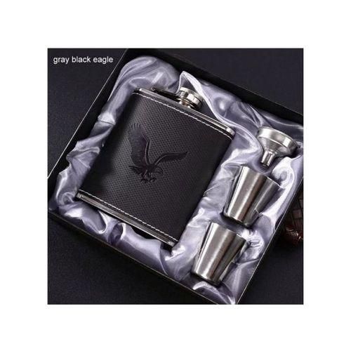 Hip Whisky Flask, Liquor Bottle With 2 Tot Cup/Gift Set | Add a touch of Class and Elegance to your life with this wonderful flask set.