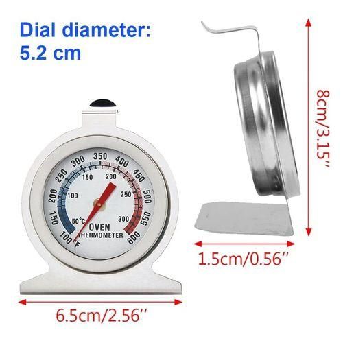 Oven Thermometer Stainless Steel Grill Thermometer Large Dial Kitchen Cooking Tools BBQ Baking