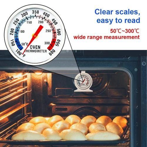 Oven Thermometer Stainless Steel Grill Thermometer Large Dial Kitchen Cooking Tools BBQ Baking