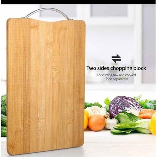 Quality Wooden Bamboo Double Sided Chopping Board  |  the ideal bamboo cutting board to slice and dice all day and create finely cut slices of meat and veggies