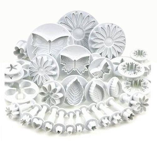 33 Pcs cake Flower Plunger Cutters Fondant Cake Decorating Tools Sugarcraft Baking Cookies Mold