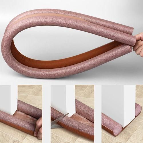 Under The Door Space Sealer  strip Noise Cold Pest Blocker |  Adjustable Silicone Rubber Door Bottom Seal Strip Weatherstrip