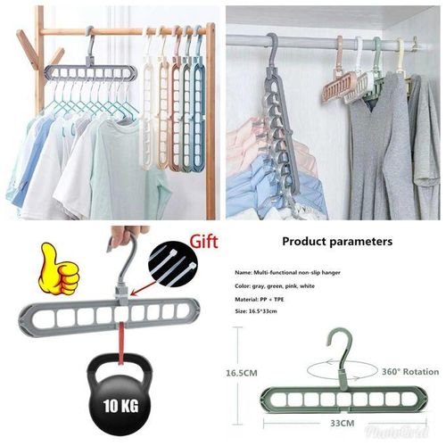 Multiport hanger with 9 ports hooks  (1,2 or ,3 Pcs)  - Keep your Home Oraganized and Elegant