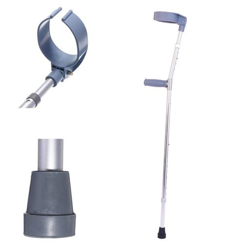 Medical Elbow Crutches closed arm |  high-quality high-strength aluminum profiles, never rust, surface oxidation grind arenaceous process.