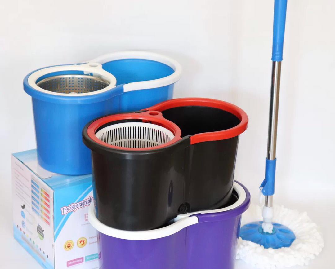 360 Spin Mop Rotating Bucket With Long Adjustable Mop