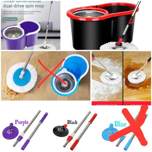 360 Spin Mop Rotating Bucket With Long Adjustable Mop