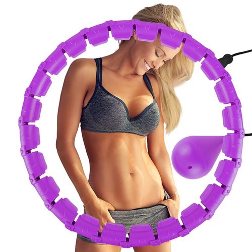 Generic Weighted Fitness Exercise Hula Hoop Thin Waist Shaper Massager/Tummy Trimmer