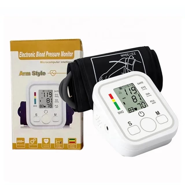 Bp Monitor machine for upper arm blood pressure monitor medical electronic sphygmomanometer