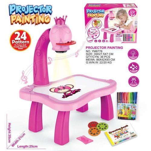 Projection Painting Machine Enlightenment Early Education Drawing Board Table Color Drawing Board Children Graffiti Whiteboard
