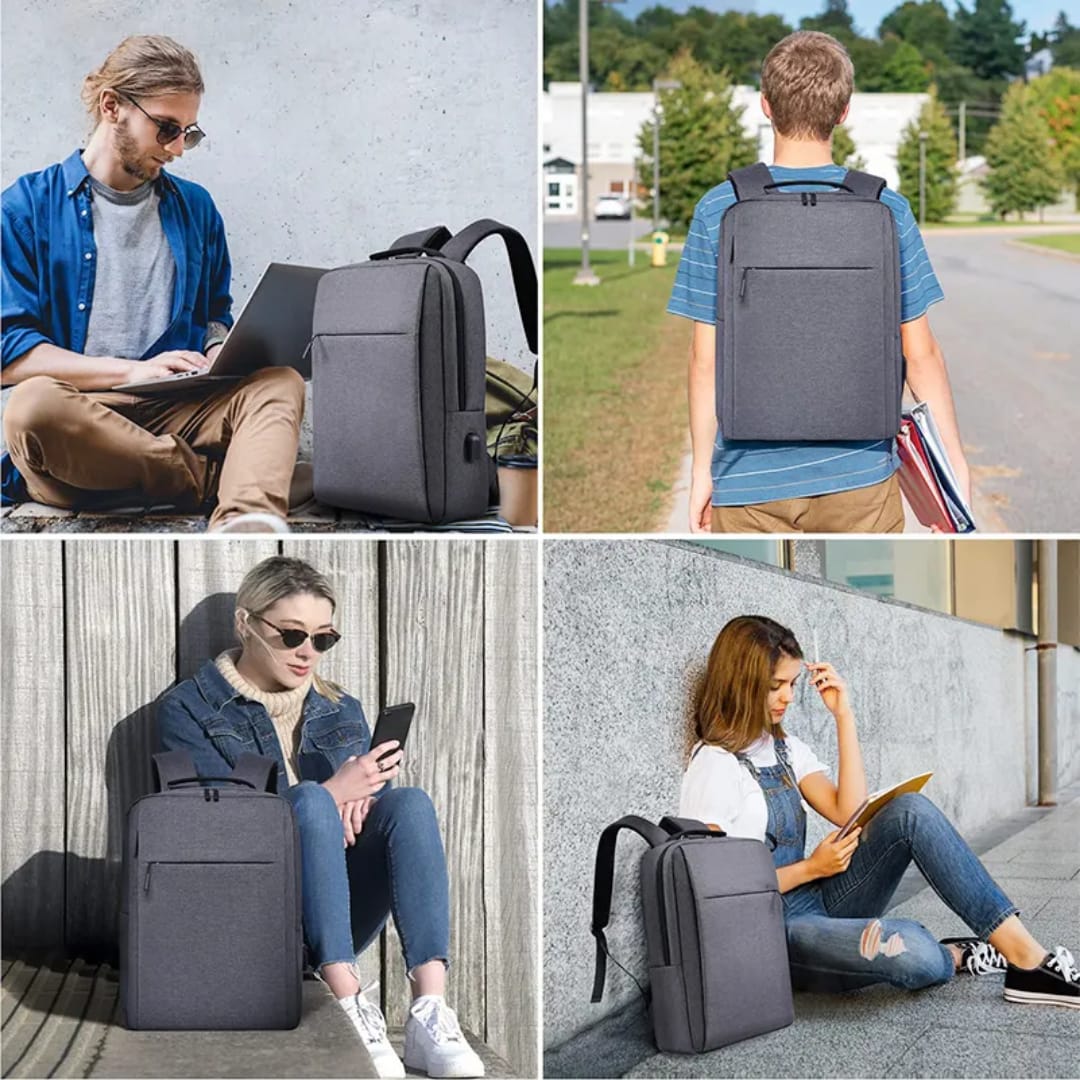 Anti-Theft Water Proof Laptop Bag / Backpack with USB made of durable nylon and oxford fabric for dust-proof and water-proof nature