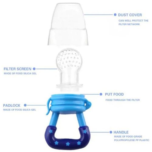 Baby Fresh Fruit Food Pacifier Feeder Silicone Nibbler Pacifier - assorted