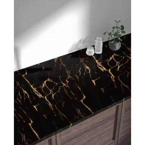 Self Adhesive Marble Contact Paper- Black Gold  | high quality and realistic marble effects.