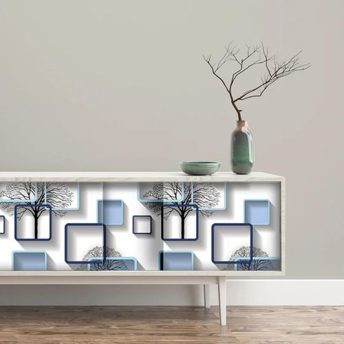 Self- Adhesive Wallpaper decorative Film- 5M Blue Boxed  | a versatile and stylish decorative material designed to enhance surfaces in your home or workspace.