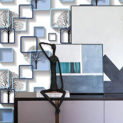 Self- Adhesive Wallpaper decorative Film- 5M Blue Boxed  | a versatile and stylish decorative material designed to enhance surfaces in your home or workspace.
