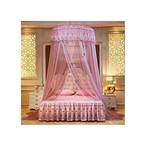 5*6  Big Round Mosquito Net - Pink