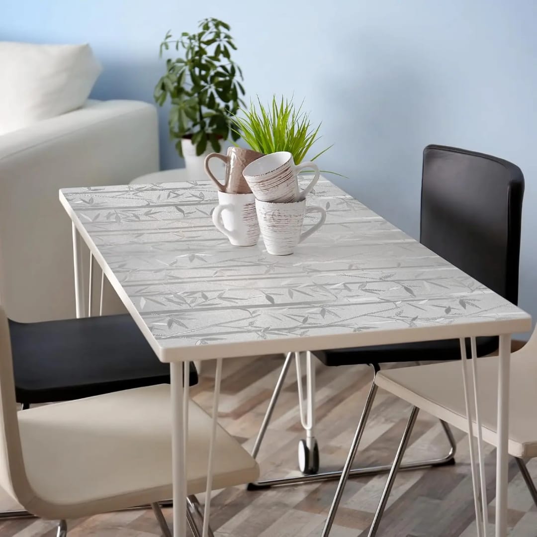 Privacy Window Film Static Cling Sticker- Bamboo Design