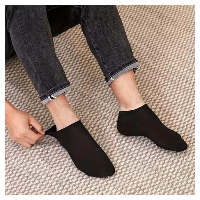 Unisex Comfy Ankle Socks Bundle Athletic- Black