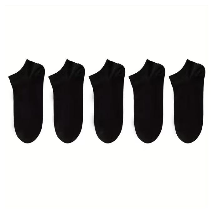 Unisex Comfy Ankle Socks Bundle Athletic- Black