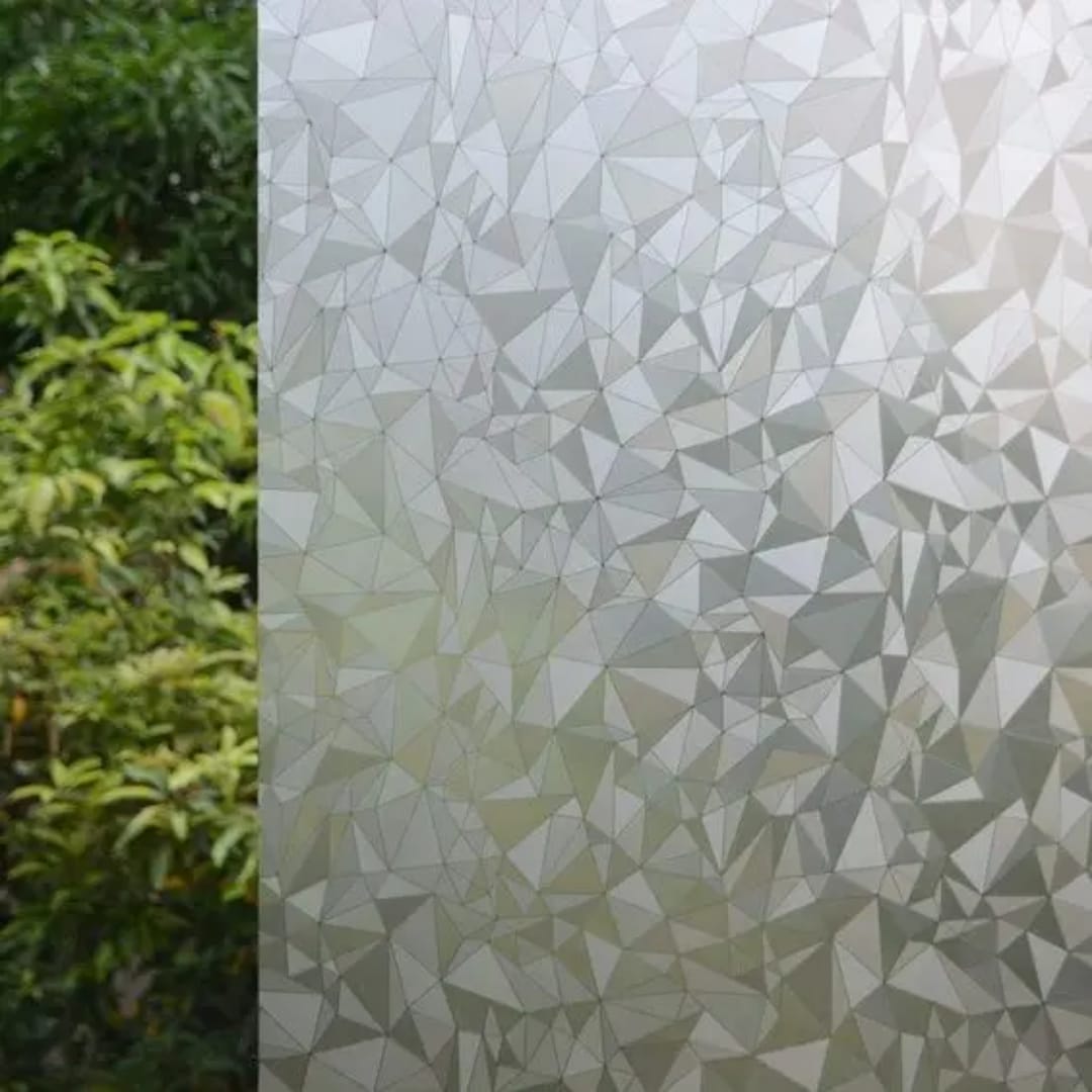 Privacy Window Film Static Cling Sticker- Diamond Design