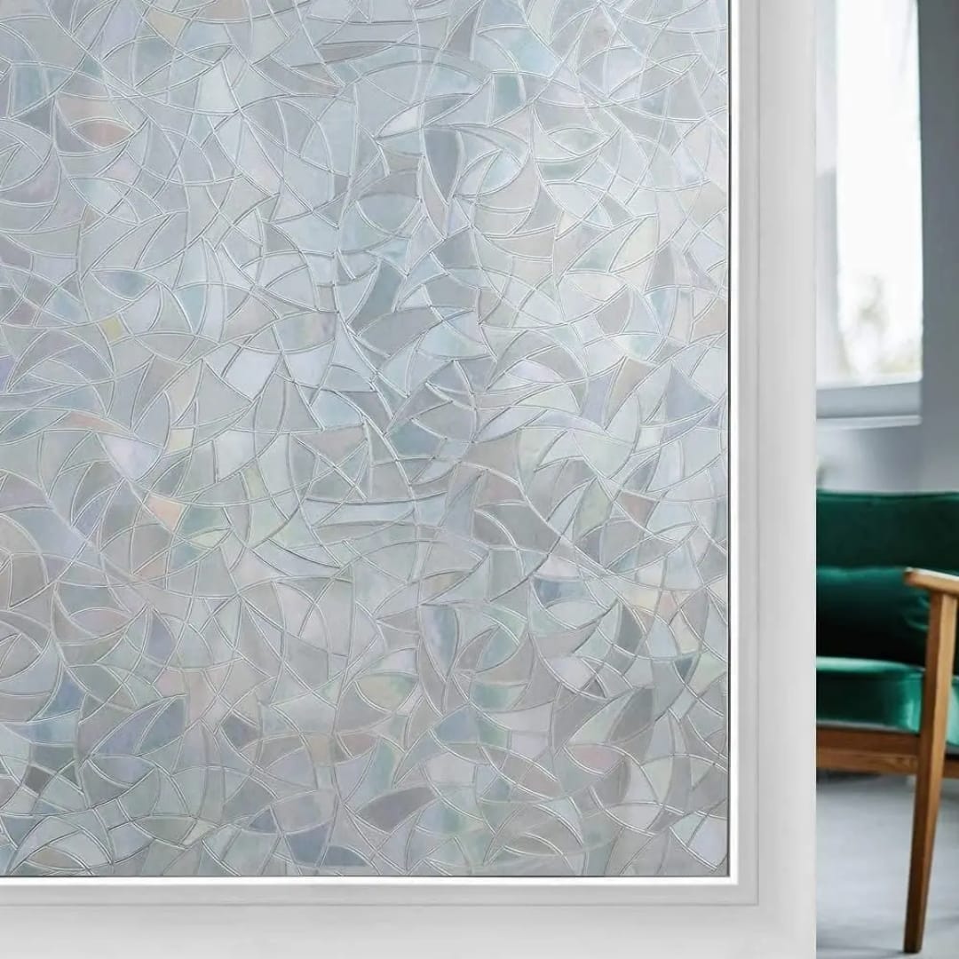 Privacy Window Film Static Cling Sticker- Diamond Design