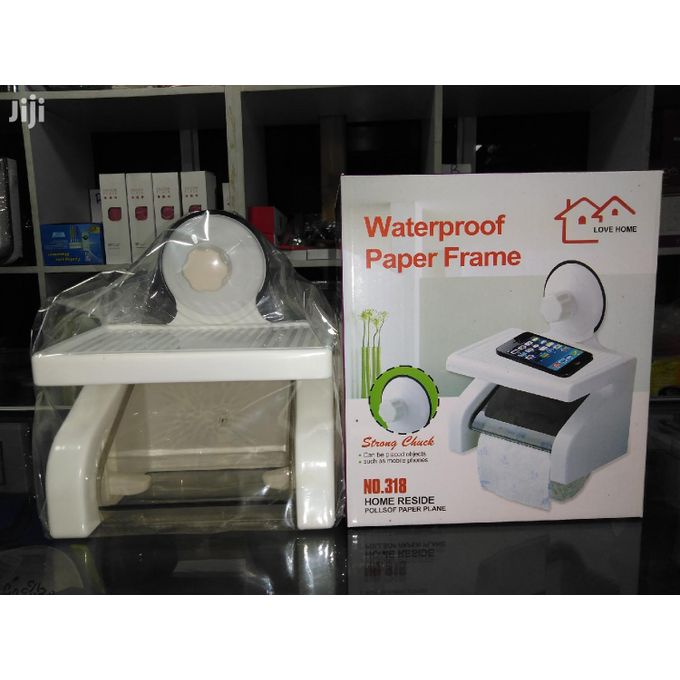 Waterproof tissue Holder with mobile holder -Suction Function