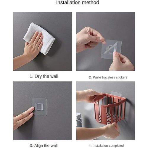 Wall Mount Paper Holder ABS Punch Free Toilet Tissue Box For Bathroom Kitchen Washroom