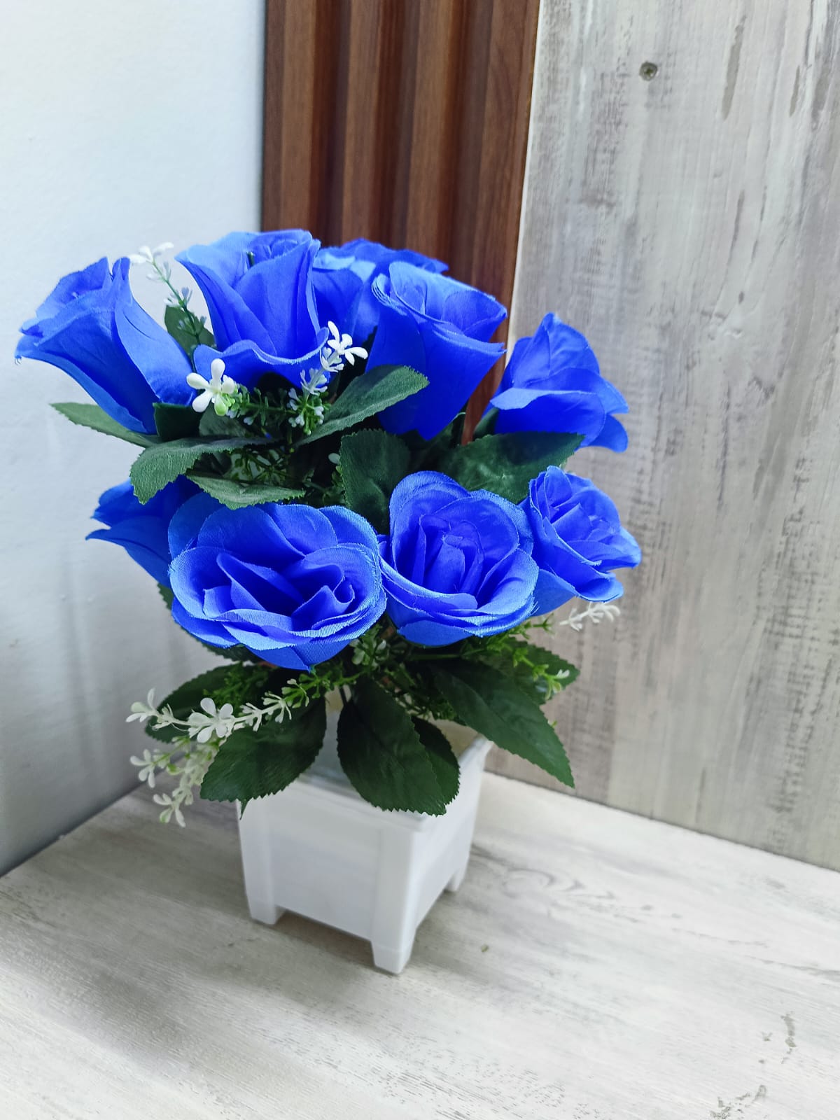 Nordic Table Top Artificial flowers rose - Blue