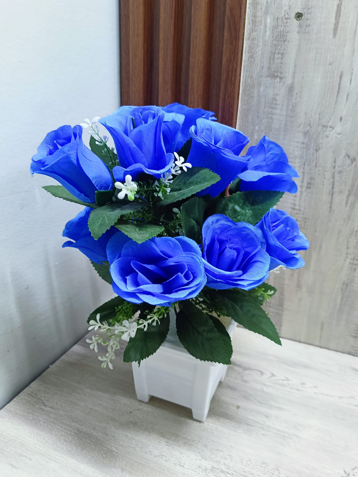 Nordic Table Top Artificial flowers rose - Blue
