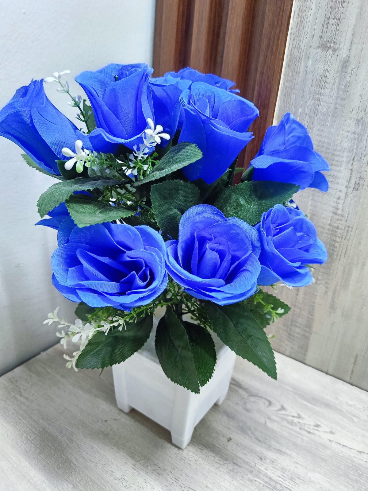Nordic Table Top Artificial flowers rose - Blue
