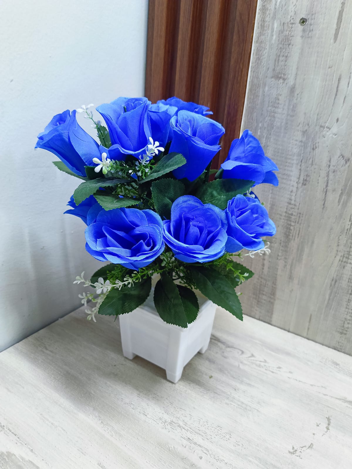 Nordic Table Top Artificial flowers rose - Blue
