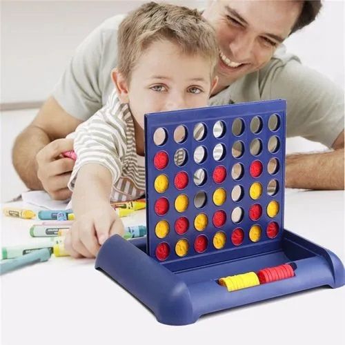 Bingo Game- Four In A Row Classic Family Board Game Toys Fun Educational Toy for Kids Children Entertainment