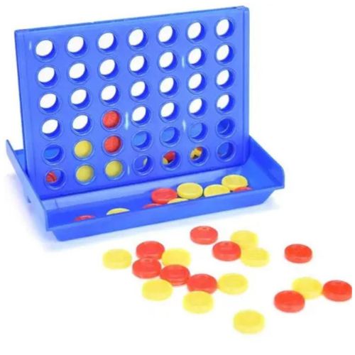 Bingo Game- Four In A Row Classic Family Board Game Toys Fun Educational Toy for Kids Children Entertainment