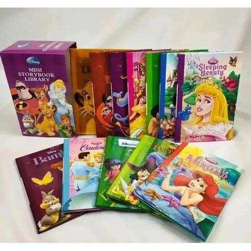 12pcs Carton Mini Story Books Library – A Magical Reading Adventure For Kids