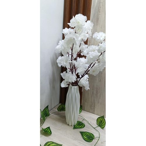 Luxury Artificial CHERRY Pampas Grass with Vase- Flowers