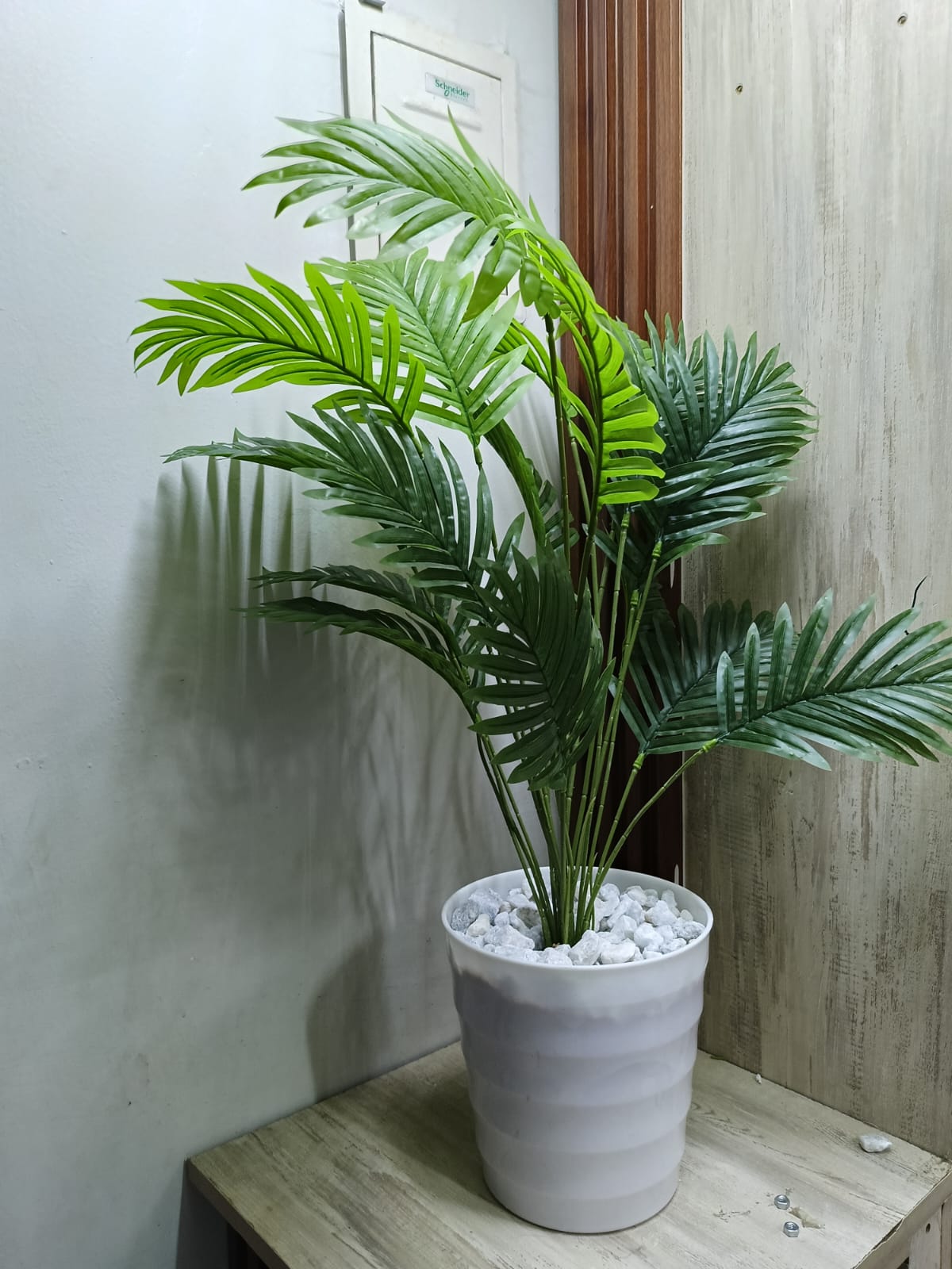 Artificial Palm Flower , Decor Stones Plus A Vase