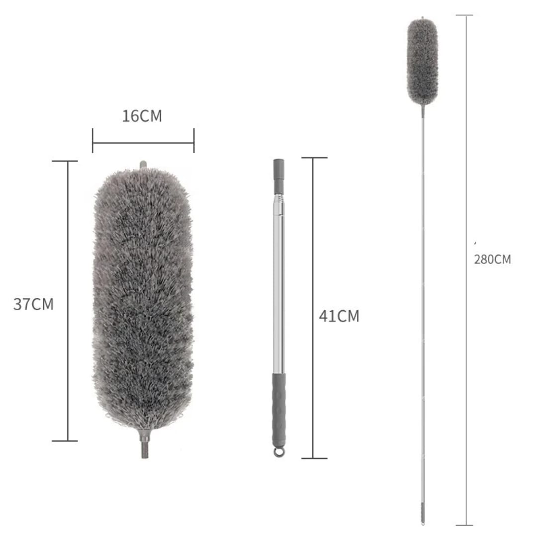 Multifunctional Long handle Dust  ceiling curved dust brush home window cleaner brush