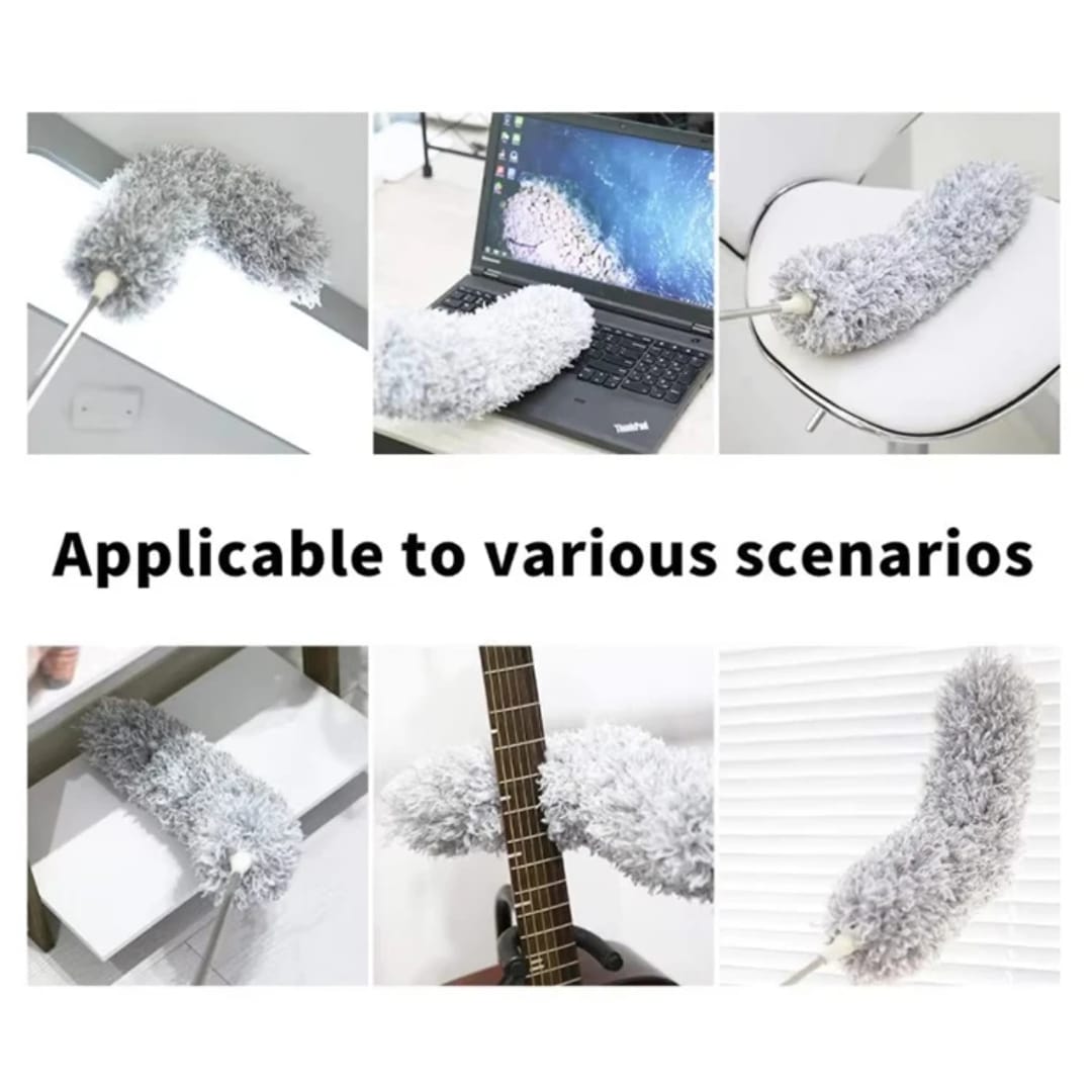 Multifunctional Long handle Dust  ceiling curved dust brush home window cleaner brush