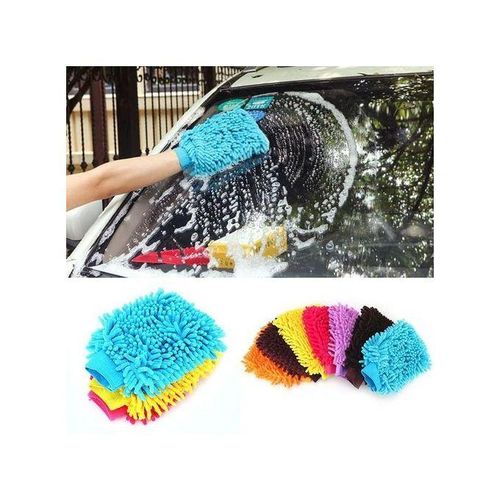 Car Wash Cleaning Gloves Super Microfiber Towel Chenille