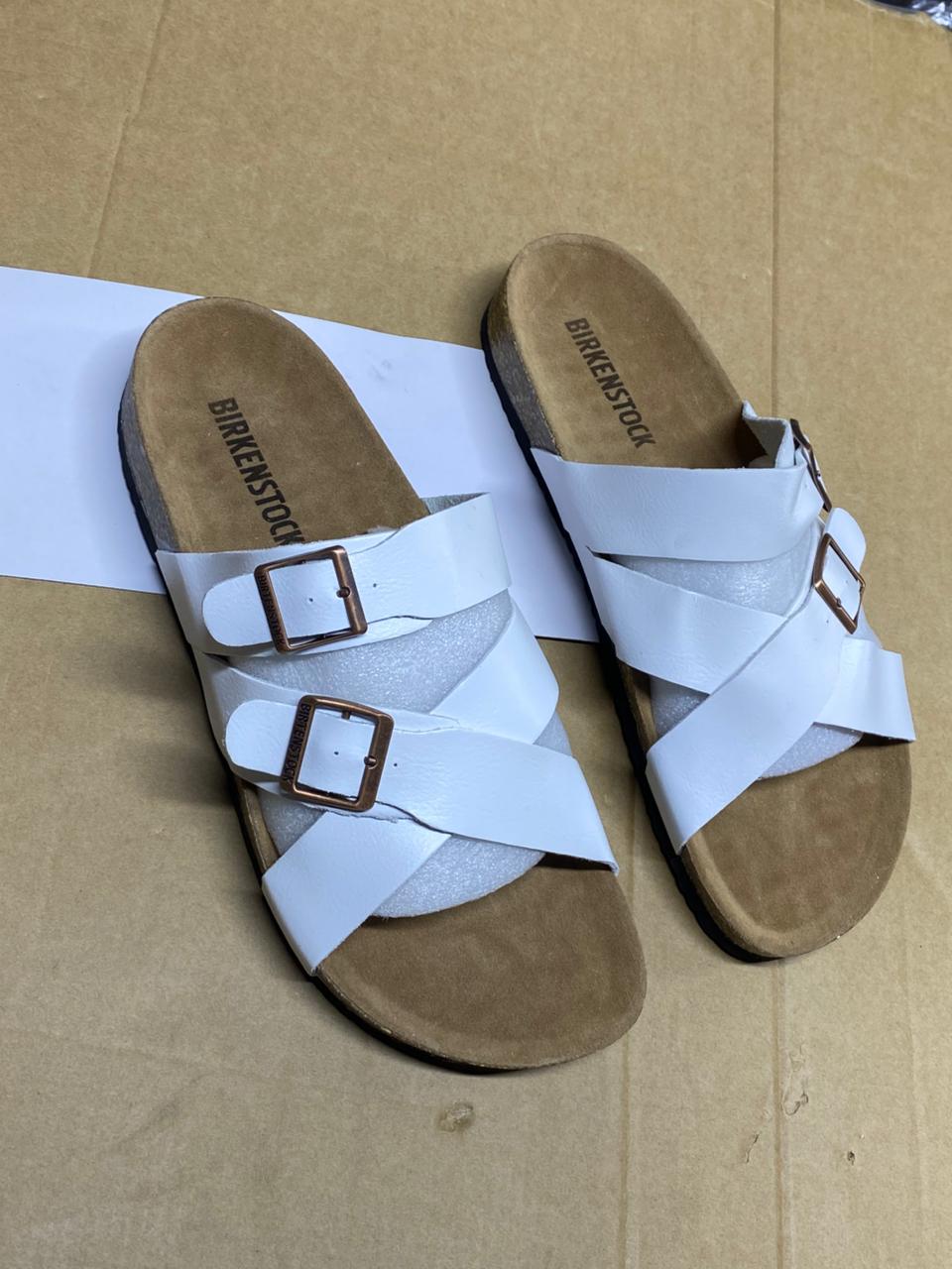 Classic Birkenstock  Sandals Men's Summer Slides Birkenstock Opens Rubber Sole New Sandals and Slippers Men's Sandals Adult Beach Open Shoes Non-slip Open-toe Generic  Sandals