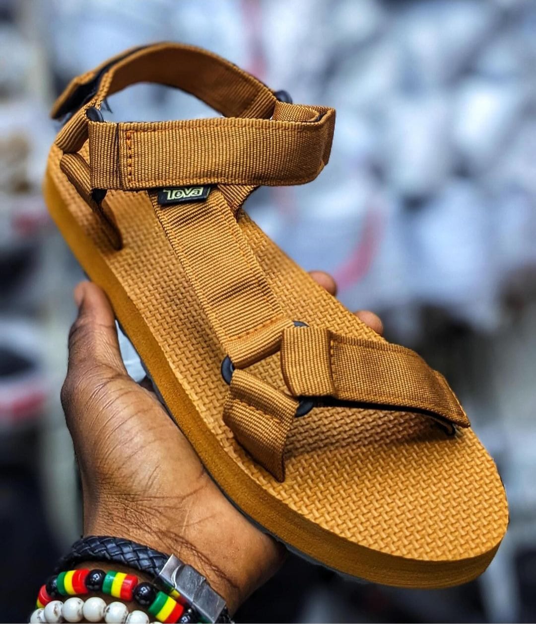 Classic Teva Slim sole Men’s Sandals Shoes Fully Restocked, Normal Fit, Durable Rubber Sole  Sandals Men's Summer Slide Generic  Sandals