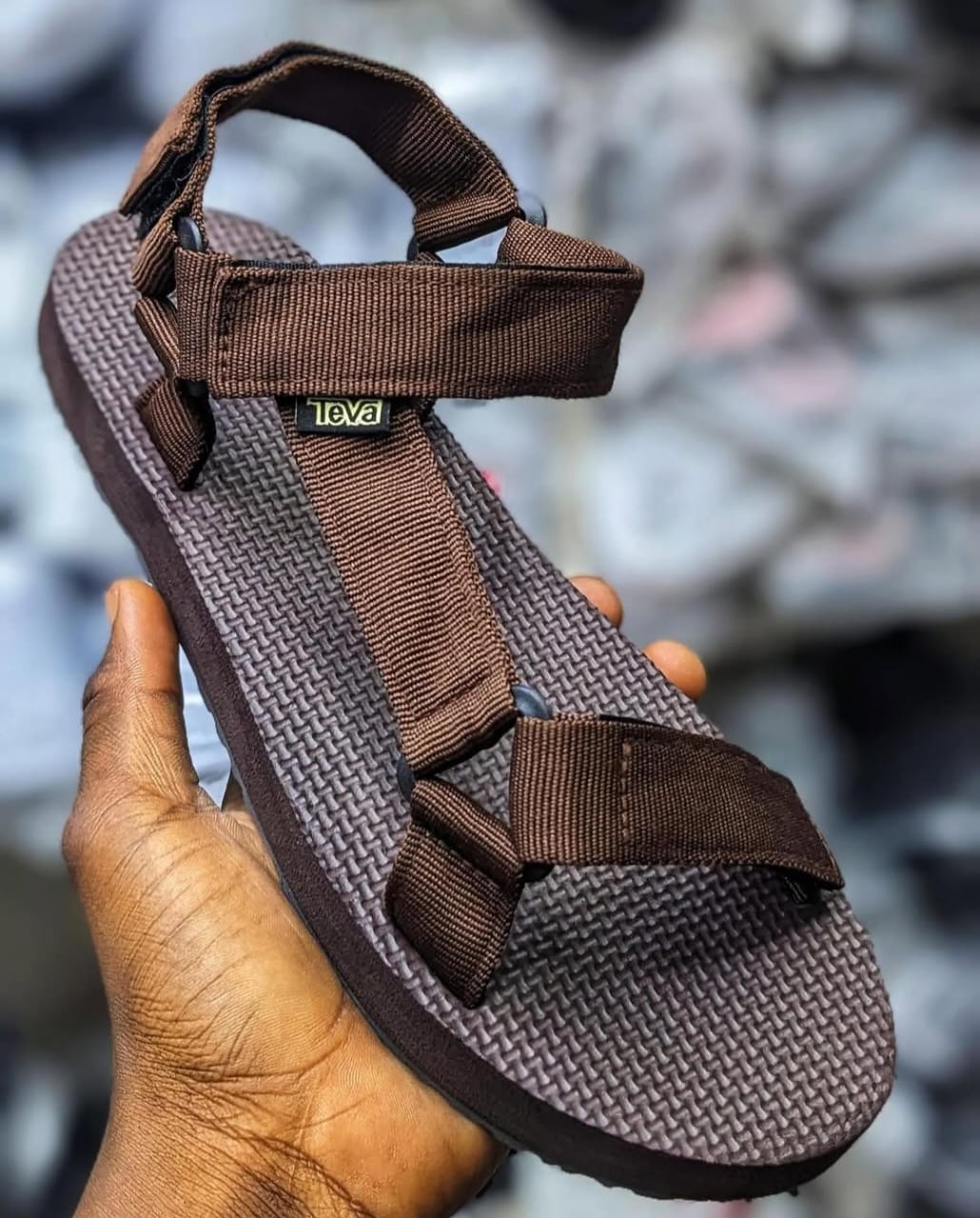 Classic Teva Slim sole Men’s Sandals Shoes Fully Restocked, Normal Fit, Durable Rubber Sole  Sandals Men's Summer Slide Generic  Sandals