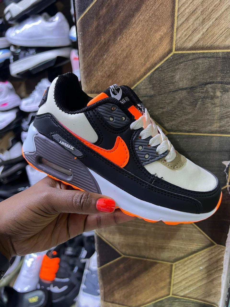 KIDS High Quality Airmax 90 Unisex Boys and Girls Shoes Comfortable Babies  Generic  Sneakers Sport Shoes